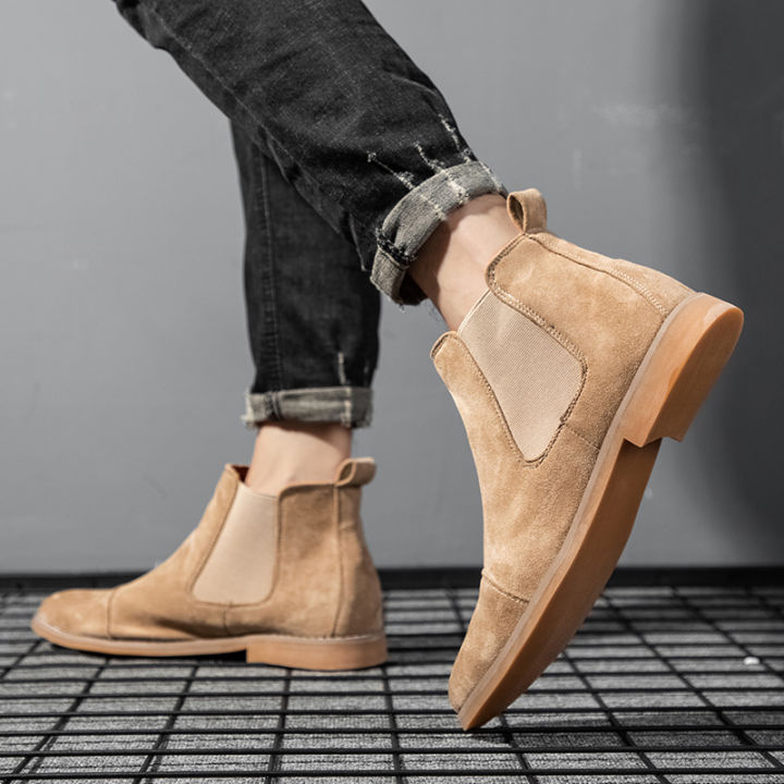 Men%20Suede%20Leather%20Chelsea%20Boots%20British%20Style%20Pointed-toe%20Dress%20Boots%20Outdoor%20Comortable%20Non%20Slip%20Mens%20Ankle%20Boots%20-%20Image%204