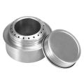 Portable Mini Aluminum Alloy Alcohol Stove with Lid and Cross Stand Outdoor Camping Hiking Backpacking.