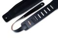 Levy's Leathers DM1PD-BLK 3" Leather Guitar Strap with Padded Interior- Black. 