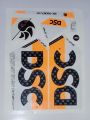 New 3D 2023 DSC Orange Edition Cricket Bat Sticker For Professional Players. 