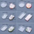 Resin keychain molds 6pcs/set DIY Epoxy Keychain Silicone Mold Resin Hanging Pendant Craft Moulds Mirror Effect Jewelry Necklace Pendant Silica Mold |ART COLLECTION (ISB). 