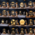 Christmas Crystal Ball Decoration 2023 Astronomy Solar System Planets Moon Astronaut LED Balls Home Snow Glass Globe Decorations. 