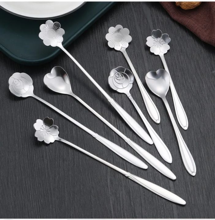 8PCS%20Flower%20Spoon%20Set%20Small%20Teaspoon%20Coffee%20Spoon%20Cute%20%20Stainless%20Steel%20Teaspoons%20Milk%20Stir%20Tool%20for%20Fruit%20Honey%20Dinnerware%20Set%20-%20Image%203