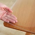 PVC Waterproof Transparent Tablecloth Soft Glass Table Protector Living Room Dining Table Coffee Table Protector Home Decoration. 