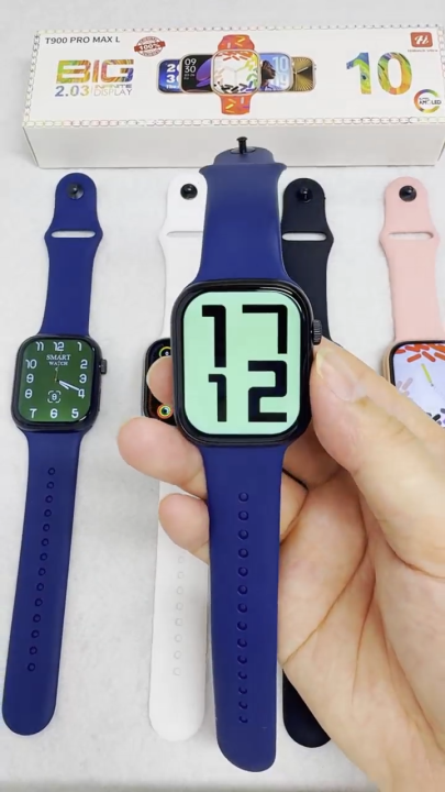 Smart Watch T900 Pro Max 2.03" HD Big Display Series 10 Bluetooth Call Fitness Tracker Heart Rate Sports Mode Budget Smartwatch for Android iPhone Xiaomi