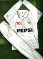 Pakistan Cricket Team Test Kit Full Sleeve White For Men and kid's 2024 jersey & trouser. 