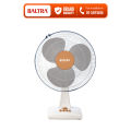 BALTRA Pamela Table Fan | BF 232 | 16” Fan | Fully Balanced 3 leaf Plastic Blade | 3 Speed Control Panel | 100% Pure Copper Motor | Low Noise Operation | Heavy Duty Motor | Poly Coated Safety Gril | 2 year warranty. 