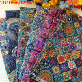 1pc 50*145cm/19.7*57in Sewing Fabric Bohemian Style Mandala 100% Cotton Printed Boho Clothes DIY Doll Dresses Handmade Patchwork.