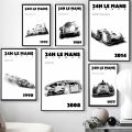 1PC 24 H Le Mans Winner Poster Self-adhesive Art Waterproof Paper Sticker Coffee House Bar Room Wall Decor. 