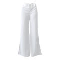 High Waist Hollow Out Pant Women Spring Summer Solid Retro Boot Cut Pants Korean Baggy Y2K Trousers Female Casual Outfit Clothes. 