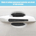 8PCS door handle sticker, scratch-proof car door protective sticker, door bowl protective film. 