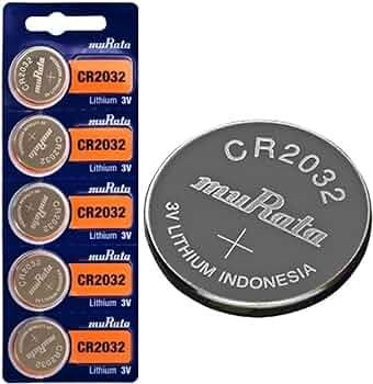 1 Cell muRata Heavy Duty 3V CR2032 Lithium Battery Expiry 2031 Watch Remote Toys 2032 Battery Coin Button DIY Projects muRata CR 2032 Lithium Button Coin Cell Battery 3V, CR2032, Coin Type Cell, 3V Lithium Battery Cell, CR 2032, CR2032, CR 2032, CR 2032
