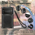 Portable Radio Mini AM FM with Good Reception, Loud Speaker, AA Battery Operated, for Indoor, Outdoor and Emergency Survival Use. 