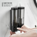 600mL Manual Soap Dispenser Wall Mounted Hand Press Soap Dispenser for Dish Liquid Lotion Shower Gel Shampoo Chamber.