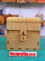 Laser Cut Wooden Jewelry Box Makeup Box Jewellery Box CDR and DXF File. 