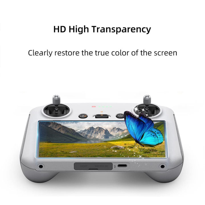 2pcs%20Protective%20Film%20for%20%20Mini%203%20/3%20Pro%20Mini%204%20Pro%20HD%20Glass%20Screen%20Protector%20Anti-Scratch%20Screen%20Film%20RC%202%20Remote%20Accessories%20-%20Image%204
