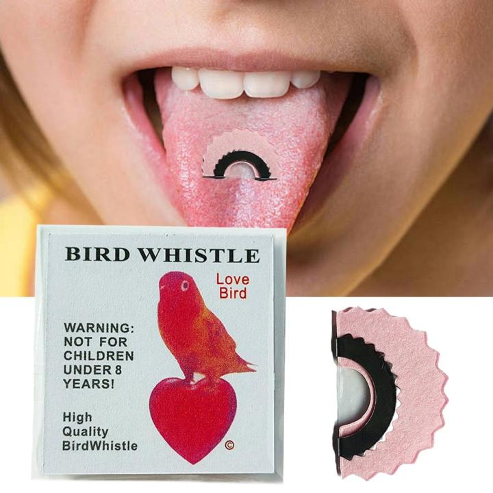 1PCS Bird Wacky Whistle Magic Fun Bird Caller Tongue Warbler Original Magic Tweeting Noisemaker Toys Tricks
