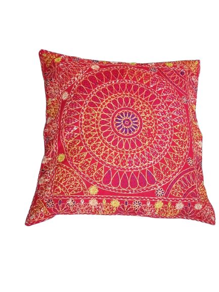 Hand made mosquite net or cushion cover -1 pic ( Red,black)