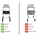 Kmina Folding Rollator Walker for Elders – Lightweight 4-Wheeled Mobility Walker with Tray, Indoor Rollator for Seniors, Compact Walking Frame with Wheels, Foldable Zimmer Frame, Supportive Walker for Elderly Assistance at Home, Portable and Sturdy. 