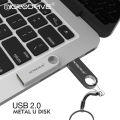 Metal USB 2.0 Flash Drive Pendrive 16GB 32GB 64GB High Speed Memory Stick U Disk 128GB Key Ring .