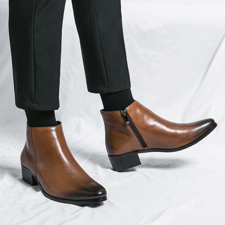 Classic%20Black%20Men's%20Chelsea%20Boots%20British%20Style%20Pointed%20Toe%20Leather%20Ankle%20Boots%20Man%20Slip-on%20Boots%20Zip%20High%20Top%20Dress%20Shoes%20Man%20-%20Image%206