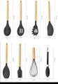 12 Pcs Silicone Cooking Utensils Kitchen Utensil Set - Heat Resistant Non-Toxic BPA Free Spatula12 Pcs Sillicone Kitchenware China Imported Non-Stick Pan Cooking Utensils Set Kitchen Measuring Spoons Utensils Tool Set with Storage Box. 