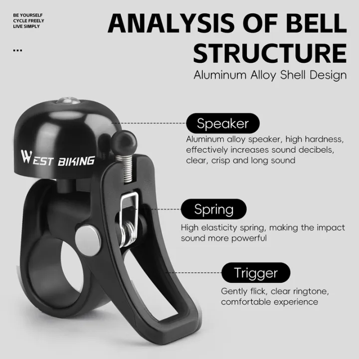 WEST%20BIKING%20Mountain%20Bike%20Bell%20Safety%20Warning%20Signal%20Loud%20Retro%20Bicycle%20Bell%20Road%20Handlebar%20Bike%20Accessories%20Riding%20Equipment%20-%20Image%204