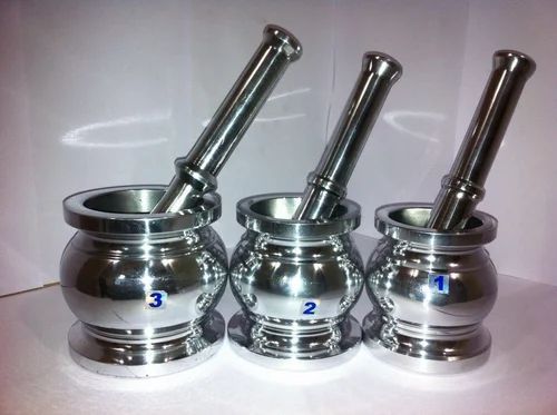 Aluminium Mortar and Pestle Set Kitchen Khalbatta Okhli Khal Musal Dasta Ural Kundi Sota Kharal Masher Set Spice Grinder Weight 1.2Kg