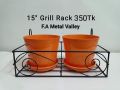 Metal Grill Rack Hanging Planter Pot 15x8x4 inches -1 Pcs.. 