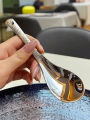 6 Pack Hammered Stainless Steel Soup Spoons Set – Elegant & Durable Premium Quality Kitchenware for Dining. 