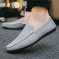 Men Casual Shoes Canvas Slip On Fashion Loafers for Male Luxury Dress Driving Shoes Formal Wedding Party Flats Plus Size. 