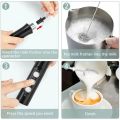 Wireless Rechargeable Electric Milk Frother - 3 Speeds, Handheld Foam Maker for Latte, Cappuccino, Hot Chocolate - USB Rechargea. 