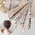 Fashion Chinese Style Hair Sticks Vintage Acetate Chopstick Women Hairpins Clips Wedding Jewelry Girl Beauty Styling Accessories. 