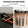 Heavy-Duty Wall-Mounted Hammer Rack, Heavy-Duty Metal Tool Holder, High Weight Capacity Tool Hooks for Garage, Workshop.