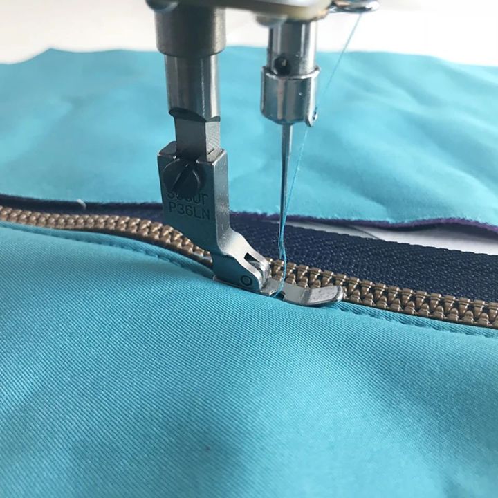 1 Pair P36LN/P36N Presser Foot Industrial Sewing Machine Flactor Unilateral Presser Foot Steel Sided Zipper Juki Foot High Quality