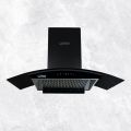 Coree 90CM Curved Glass Electric Chimney With Hand Gesture And Auto Clean Function. 