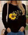 Full seleeves t.shirt for women with DTF Print. 