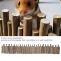 Hamster Wooden Fence Rat Ladder Bridge  Wood Ladder Natural Hideout for Small Animals Wooden Ladder Hamster Chew Bridge. 