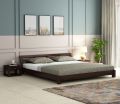 Rico Low Floor Bed
(King Size, Walnut Finish). 