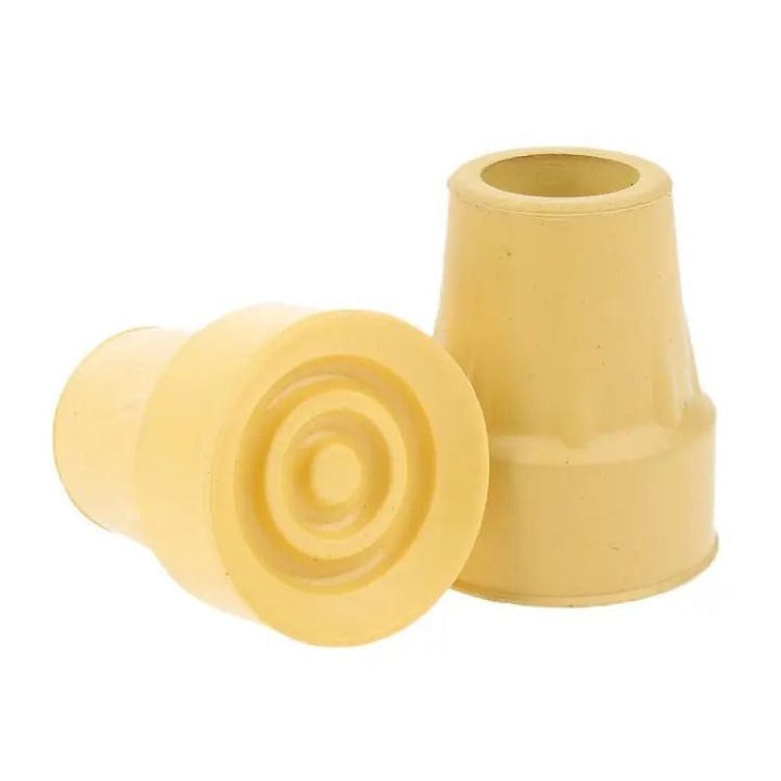 2pcs Non-slip Rubber Walking Crutch Stick Tips (2.2cm) Shock Absorb Walker Tips, Chair Leg