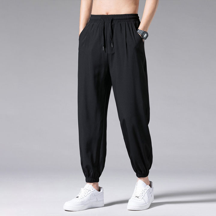 Becoolman%20-4%20colors%20men's%20ice%20fiber%20sports%20pants%20light%20and%20breathable%20elastic%20waist%20casual%20sports%20straight%20pants%20feet%20compression%20pants%20-%20Image%208