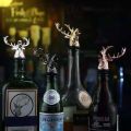 Zinc Alloy Wine Pourer and Bottle Stopper Deer Stag Head Shape Red Pourer Wine Cap Pouring Party . 