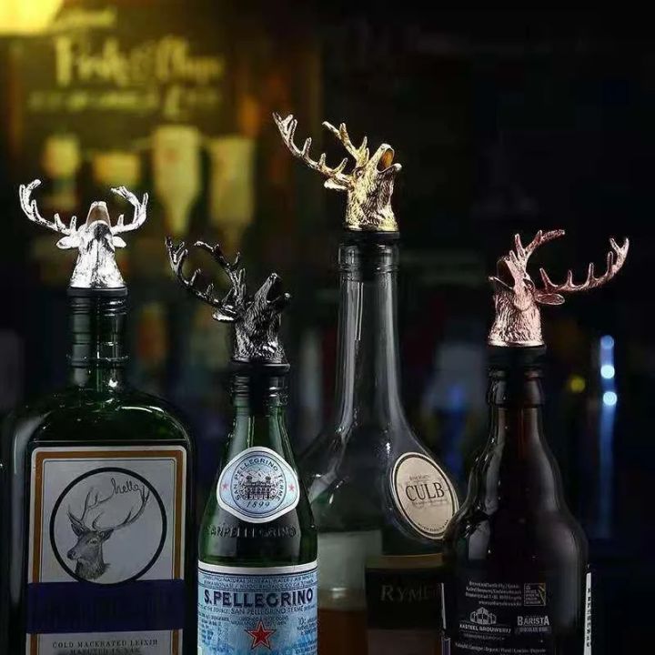 Zinc%20Alloy%20Wine%20Pourer%20and%20Bottle%20Stopper%20Deer%20Stag%20Head%20Shape%20Red%20Pourer%20Wine%20Cap%20Pouring%20Party%20%20-%20Image%204