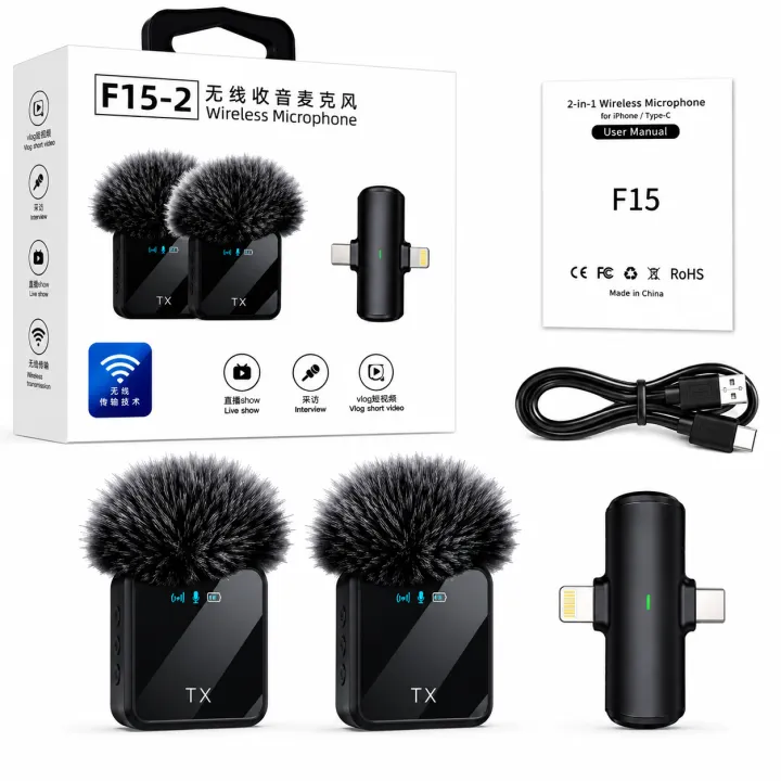 F15-2%20Wireless%20Lavalier%20Microphone%20Dual%20Mic%202%20in%201%20Clip%20Mic%20for%20Android%20iPhone%20Type-C%20Lightning%203.5mm%20Vlog%20Video%20Recording%20Interview%20Noise%20Reduction%20Wireless%20Microphone%20-%20Image%205