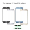 Touch Screen Front Glass For Samsung Galaxy S7 Edge G935 G935F LCD Display External Glass Replacement Free Adhesive. 