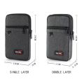 Waterproof Waist Bag Purse with Belt Single/double Layer Outdoor Fanny Pack Men Women Phone Pouch Camping Hunting Bag.
