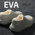 Baotou Waterproof Cotton Slippers, Home Cotton Shoes, Winter Warm and Non Slip Couple Cotton Slippers.
