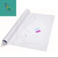 Dry Erase White board wall self adhesive ,vinyle Sticker ,reusable whiteboard sheetwith 2 Markers for Teaching at home & School- size :3*1.3ft size. 