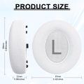 1 Pair Original Replacement Ear Pads Cushions For Anker Soundcore Life Q45 BT Anker Space Q45 Headset Earpads Foam Cover. 