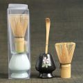 Tea Whisk Set Matcha Tool Tea Set Bamboo Whisk Scoop Ceramics Matcha Bowl Traditional Handmade Ceremony Tea-making Tooling. 